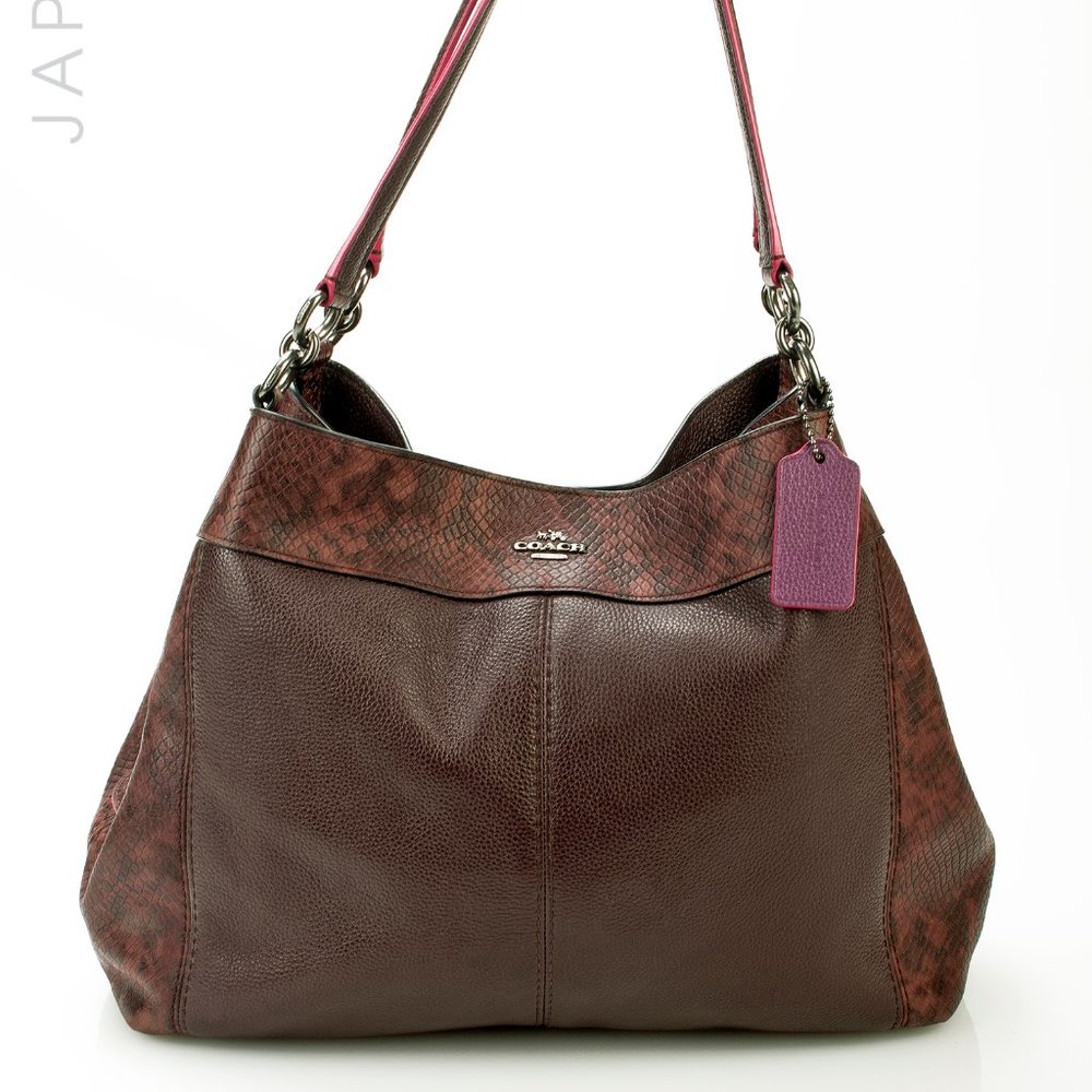 Coach Lexy exotic brown bag
